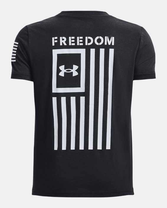 Boys' UA Freedom Flag T-Shirt, Black, pdpMainDesktop image number 1